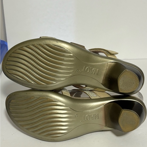Naot Sandals Women's Size Us 8 - Silver Brown Strappy Casual - Picture 6 of 7